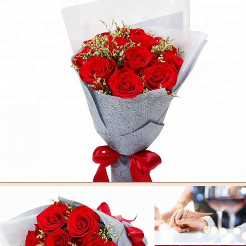 Flower Emboss nonwoven Wrapping paper