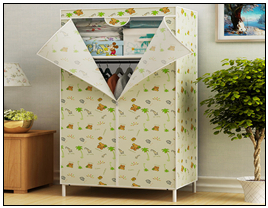pritned non woven wardrobe