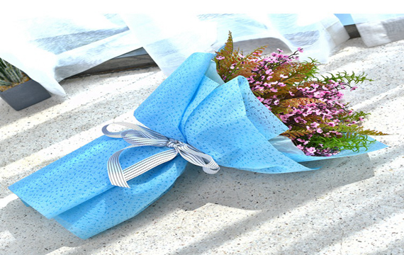 Star-pattern embossed non-woven