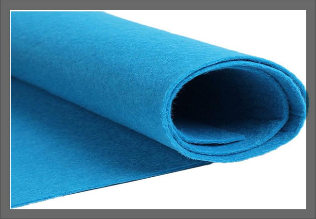 blue needle punch nonwoven