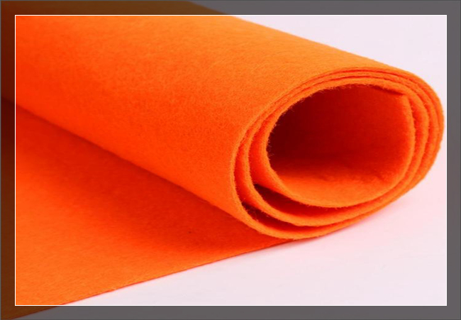 orange needle punch nonwoven