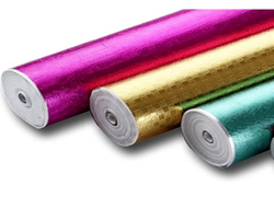 Metallic laminated non woven fabric